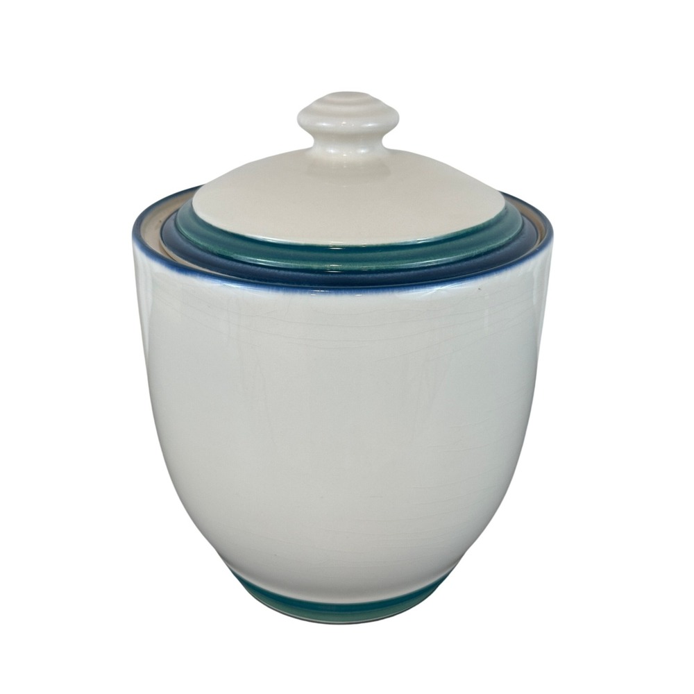 VTG Pfaltzgraff Ocean Breeze Small Canister 8 1/4" Tall with Lid